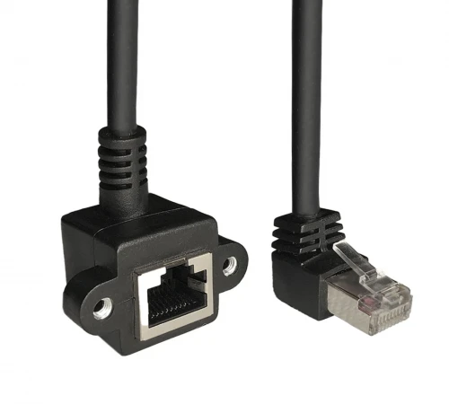 CAT5 UTP RJ45 Dişi 90°-RJ45 Erkek 90° 30CM