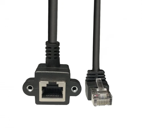 CAT5 UTP RJ45 Dişi 90°-RJ45 Erkek 90° 30CM