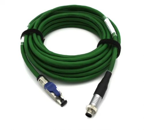 M12 4 Pin D Kod (Dişi&Erkek)-RJ45 Endüstriyel CAT5E/CAT6A/CAT7 Pur IP67 Ethernet Kabloları
